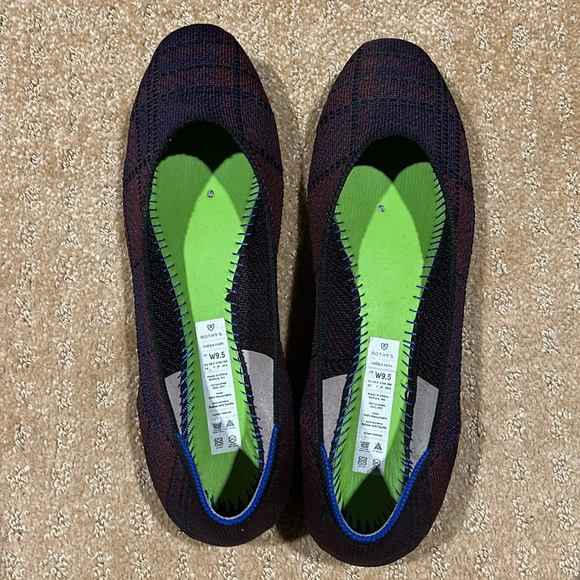 Rothy’s limited edition super cute Square plaid, size 9.5 - Picture 1 of 4